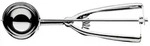 Eisportionierer WMF GOURMET (LBH 23.80x6.80x3.60 cm) - silber - LBH 23.80x6.80x3.60