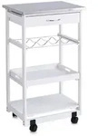 K&uuml;chenrollwagen BIANCO (BHT 47x82x37 cm) - BHT 47x82x37 cm