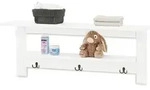 Wandboard EMILIA (LBH 100x18x39,50 cm) - wei&szlig; - LBH 100x18x39,50 cm