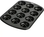 Muffinbackform KAISER (LBH 38,20x26,80x3,50 cm) - schwarz - LBH 38,20x26,80x3,50 cm