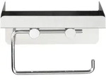 Toilettenpapierhalter DUO (BHT 16x12,50x11,50 cm) - silber - BHT 16x12,50x11,50 cm