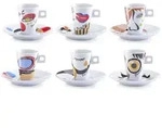 Espresso-Set 12-tlg. Faces (BH 5x6.70 cm) - BH 5x6.70 cm