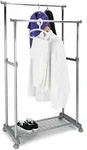 Rollgarderobe NIKLAS (BHT 83x170x43 cm) - grau - BHT 83x170x43 cm