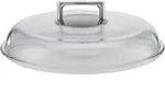 Glasdeckel R&Ouml;SLE SILENCE (D 24 cm) - wei&szlig; - D 24 cm