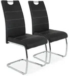 Freischwinger FLORA S 2er Set (BHT 42x98x57 cm) - Bezug: Lederlook - BHT 42x98x57 cm