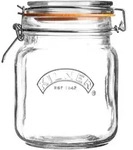 Aufbewahrungsglas KILNER (BHT 11.50x15x11.50 cm) - wei&szlig; - BHT 11.50x15x11.50 cm
