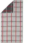 Handtuch NOBLESSE SQUARE KARO (BL 50x100 cm) - silber - BL 50x100 cm