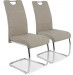 Freischwinger FLORA S 2er Set (BHT 42x98x57 cm) - Bezug: Lederlook - BHT 42x98x57 cm