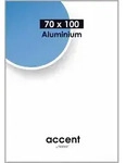 Bilderrahmen ACCENT (BH 70x100 cm) - silber - BH 70x100 cm