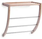 Handtuchregal BAMBOO (BHT 38x40x24 cm) - braun - BHT 38x40x24 cm