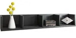 Wandregal HONSA (BHT 97x15x17 cm) - schwarz - BHT 97x15x17 cm