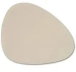 Tischset OVAL creme (BT 42x34 cm) - beige - BT 42x34 cm