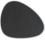 Tischset OVAL schwarz (BT 42x34 cm) - schwarz - BT 42x34 cm