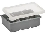 Eisw&uuml;rfelform cilio BLOCKS (BHT 6x5.50x17.50 cm) - grau - BHT 6x5.50x17.50 cm
