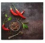 Herdabdeckplatte Chili (BH 56x50 cm) - grau - BH 56x50 cm