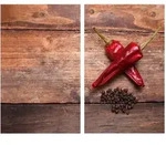 Herdabdeckplatte 2er Set (BHT 30x.80x52 cm) - bunt - BHT 30x.80x52 cm