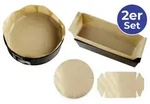 Backform Zuschnitt 2er Set - braun