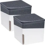 Raumentfeuchter 2er Set CUBE (BHT 13x13x13 cm) - wei&szlig; - BHT 13x13x13 cm
