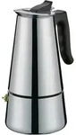 Espressokocher cilio ADRIANA (BHT 12.50x20x12.50 cm) - silber - BHT 12.50x20x12.50 cm