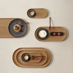 Holztablett WOOD (LBH 35.50x16.50x2.50 cm) - rosa - LBH 35.50x16.50x2.50 cm