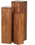 Beistelltisch (LBH 24x24x85 cm) - braun - LBH 24x24x85 cm