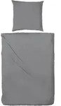 Bettw&auml;sche Renforc&eacute; anthrazit (BL 135x200 cm) - grau - BL 135x200 cm