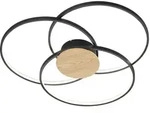 Deckenleuchte LED SEDONA (DH 80x9 cm) - schwarz - DH 80x9 cm