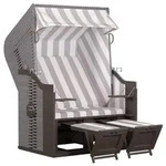 Strandkorb FEHMARN (BHT 124x159x87 cm) - BHT 124x159x87 cm