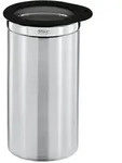 Kaffeedose R&Ouml;SLE (DH 10x19.50 cm) - silber - DH 10x19.50 cm
