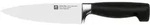 Kochmesser ZWILLING VIER STERNE (LBH 30x2x4 cm) - schwarz - LBH 30x2x4 cm