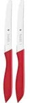 Vespermesser-Set WMF rot (LBH 31.60x9x1.90 cm) - rot - LBH 31.60x9x1.90 cm