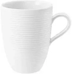 Henkelbecher BEAT (LBH 11x8.20x10.80 cm) - wei&szlig; - LBH 11x8.20x10.80 cm