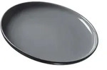Dessertteller JASPER (BHT 19x2x19 cm) - schwarz - BHT 19x2x19 cm