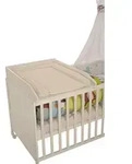Wickelplatte roba VICHY BEIGE (LBH 49x80x14 cm) - wei&szlig; - LBH 49x80x14 cm