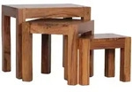 Beistelltisch (LBH 35x45x50 cm) - braun - LBH 35x45x50 cm