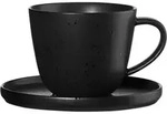 Kaffeetasse COPPA (LBH 13,50x13,50x8 cm) - schwarz - LBH 13,50x13,50x8 cm