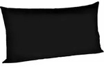 Kissenh&uuml;lle COLOURS Satin (BH 80x40 cm) - schwarz - BH 80x40 cm