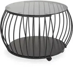 Couchtisch HILMA (DH 60x46 cm) - schwarz - DH 60x46 cm