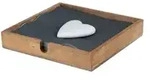 Serviettenhalter HERZ (BHT 18x18x3 cm) - BHT 18x18x3 cm