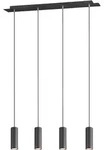 Pendelleuchte MARLEY 4-flammig (BH 75x150 cm) - schwarz - BH 75x150 cm