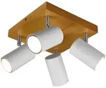 Deckenspot MARLEY 4-flammig (BHT 22x16x22 cm) - silber - BHT 22x16x22 cm