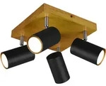 Deckenspot MARLEY 4-flammig (BHT 22x16x22 cm) - schwarz - BHT 22x16x22 cm