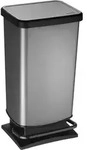 Treteimer PASO carbon (BHT 40x34x36 cm) - schwarz - BHT 40x34x36 cm