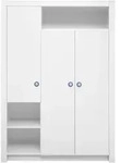 Kleiderschrank PAULA (BHT 137x195x56 cm) - wei&szlig; - BHT 137x195x56 cm