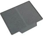 Abtropfmatte NELIA (BHT 34x3x40 cm) - grau - BHT 34x3x40 cm