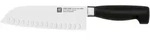 Santokumesser VIER STERNE (LBH 32x2x4 cm) - schwarz - LBH 32x2x4 cm