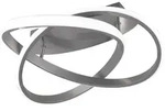 Deckenleuchte COURSE (DH 45x18.80 cm) - silber - DH 45x18.80 cm