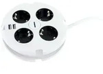 Power-Disc 4 fach mit USB (L 140 cm) - L 140 cm