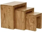 Beistelltisch MUMBAI (LBH 30x45x50 cm) - braun - LBH 30x45x50 cm