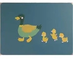 Tischset ENTE EMIL (LBH 46x33x.20 cm) - blau - LBH 46x33x.20 cm
